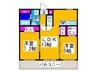 アルモコ－ト 2LDKの間取り