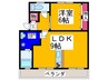 ライトコ－ト 1LDKの間取り