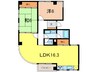 ダイド－シティ芦屋Ⅳ 2LDKの間取り