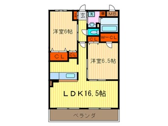 間取図 アルファ長岡天神