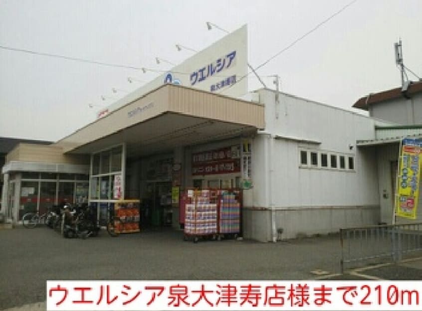 ウエルシア泉大津寿店(ドラッグストア)まで210m メゾン・フラン