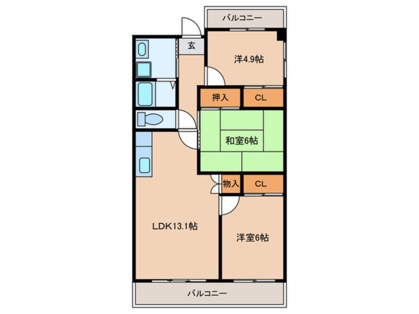 間取図 ロイヤル野田