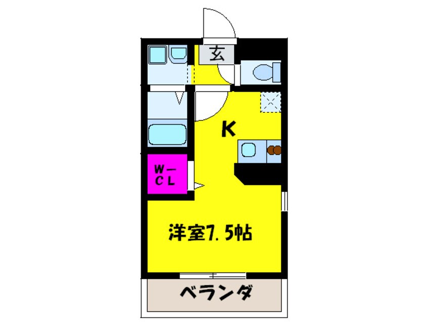 間取図 アンプル－ルユ－トピア