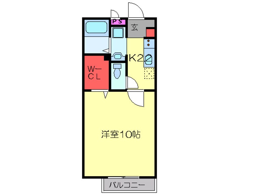 間取図 イ－ストフラワ－壱番館