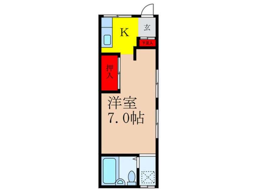 間取図 久保ﾊｲﾂ