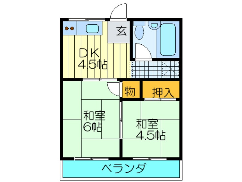 間取図 グリーンコーポラス
