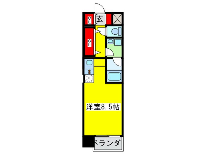 間取り図 レジディア靱公園