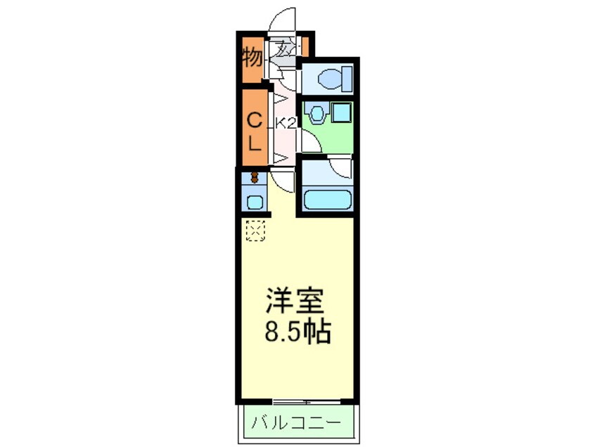 間取図 レジディア靱公園