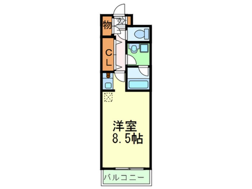 間取図 レジディア靱公園
