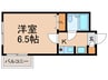 リバーサイド山本 1Kの間取り