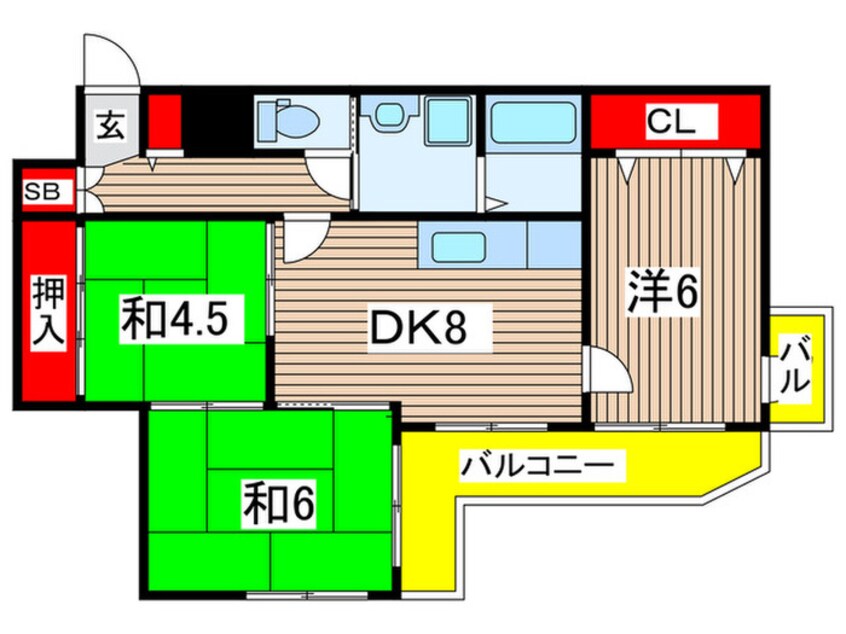 間取図 ソレイユ武庫川