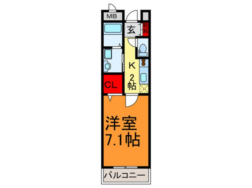 間取図 ミッドウエスト小阪