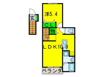 間取図 クロスローズパーク