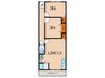 三陽マンションＮＯ５ 2LDKの間取り