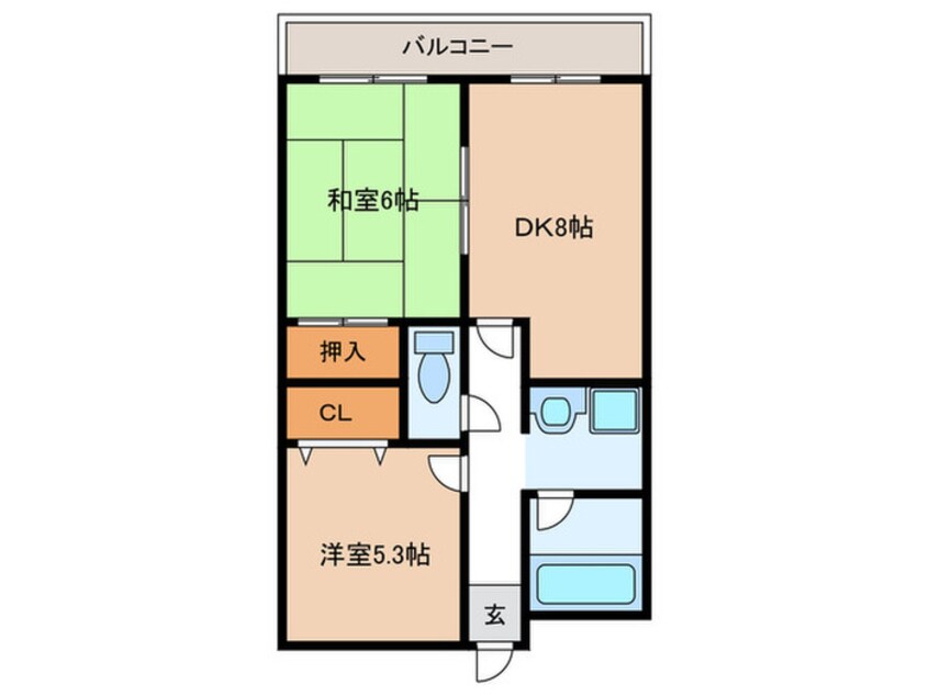 間取図 エトワール長尾