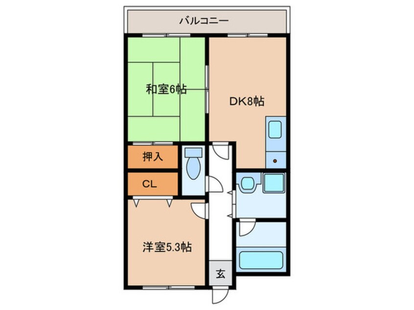 間取図 エトワール長尾