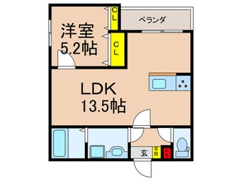 間取図 シエーナ楠葉ジェミオス