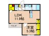 シエーナ楠葉ジェミオス 1LDKの間取り