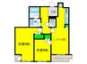 パシフィック平野第４５ビル 2LDKの間取り