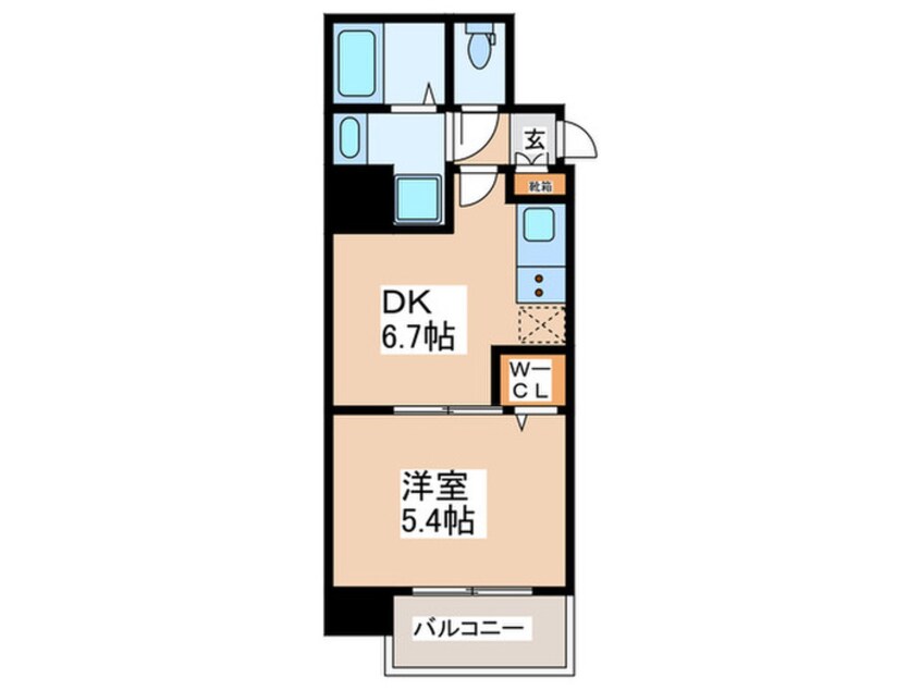 間取図 プレアデス難波東