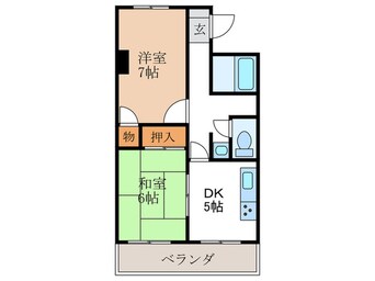 間取図 ロイヤルコ－ポ