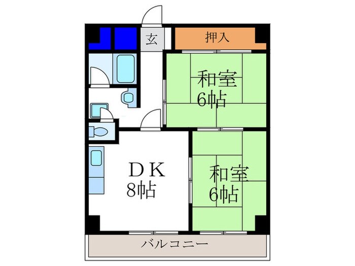 間取り図 ロイヤルコ－ポ