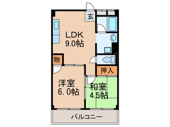 間取図 グリ－ンハイツ竹園