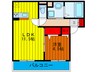 ドゥーブル☆A 1LDKの間取り