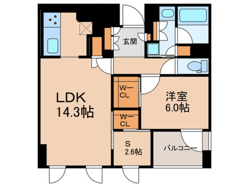 間取図 ジオタワー堺筋本町（１００４）