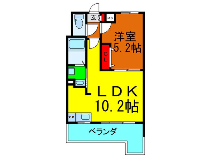 間取り図 Ｍ　ＰＬＡＺＡ香里六番館
