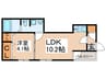 F maison GRACEⅡ番館 1LDKの間取り