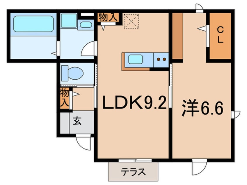 間取図 ベルリード武庫川