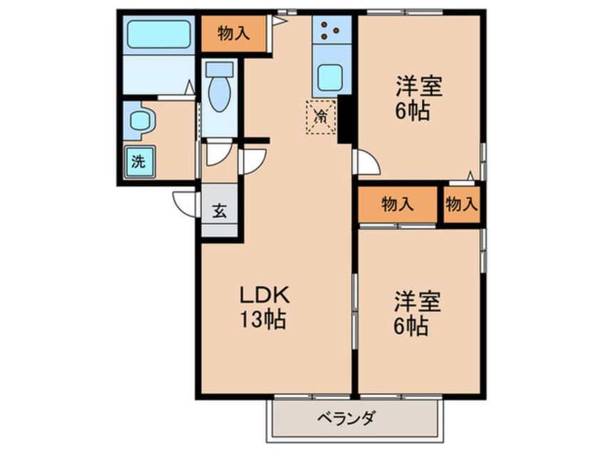 間取図 メルベーユF
