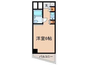 間取図 キューブ東塚口（211）