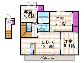 間取図 グランヴェルデ高槻