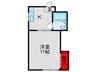 ハッピ－ヒルズ梶町 1Kの間取り