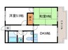 御陵ハイツ 2DKの間取り