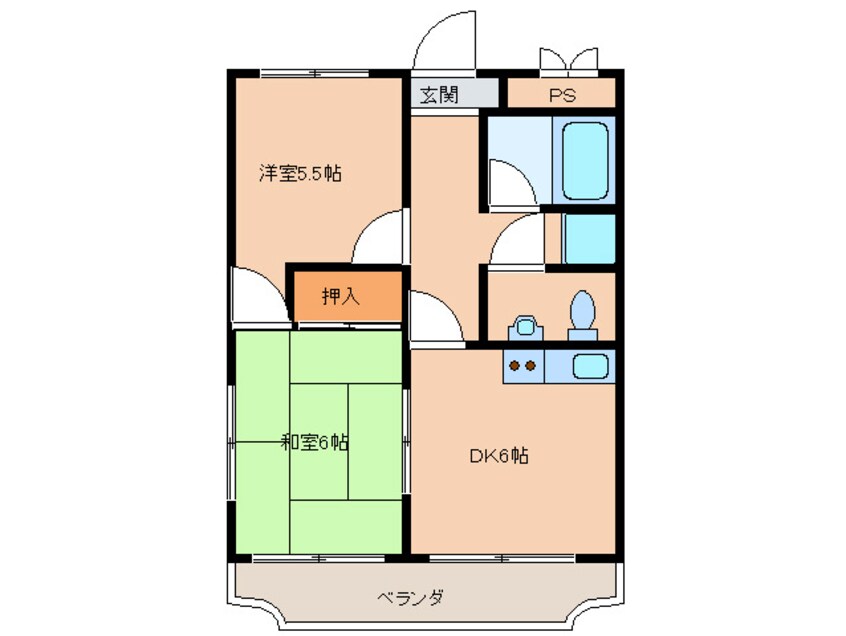 間取図 御陵ハイツ