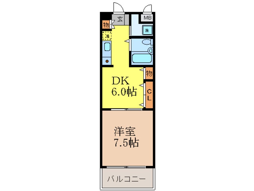 間取図 ホ－ムポ－ト朝日