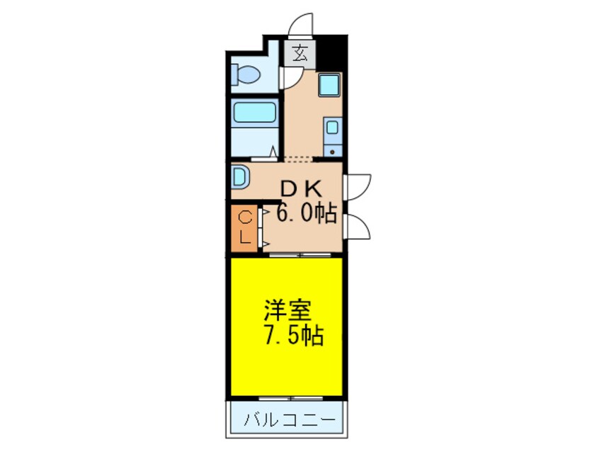 間取図 ホ－ムポ－ト朝日