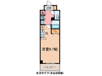 間取図 ｶｽﾀﾘｱ三宮