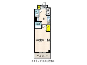 間取図 ｶｽﾀﾘｱ三宮