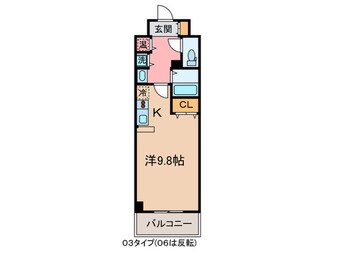 間取図 ｶｽﾀﾘｱ三宮