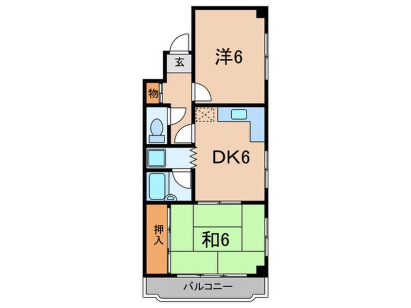 間取図 シャルム甲子園２番館