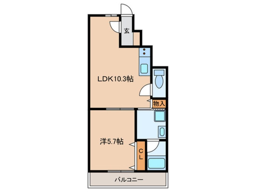 間取図 GLAハート長田