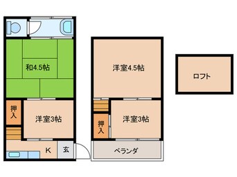 間取図 南津の辺町貸家