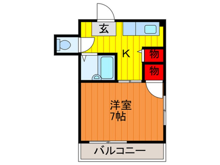 間取図 ニュ－ハイツ桜Ⅳ