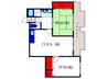 ﾍﾞﾙﾌｫ‐レ永楽荘 2DKの間取り