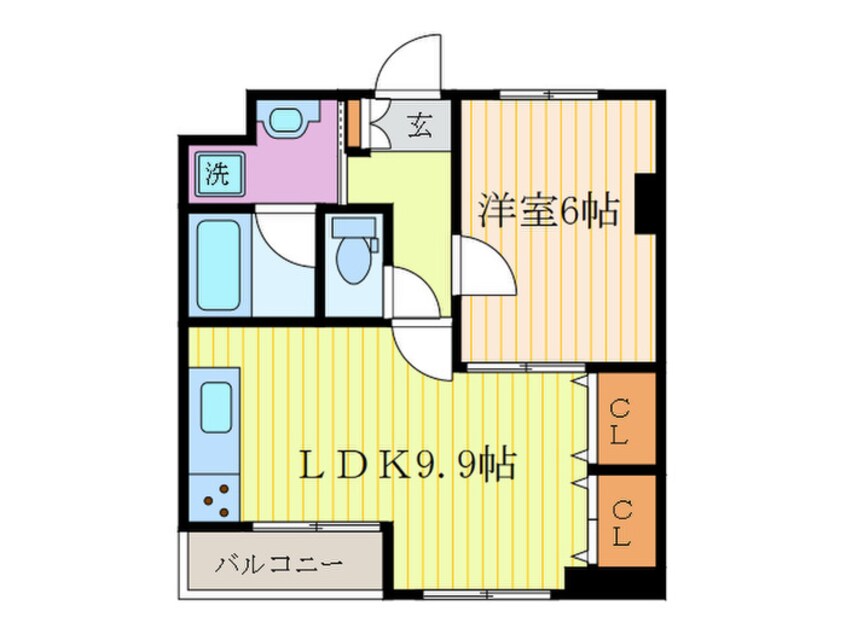 間取図 リエス西院