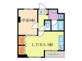 間取図 リエス西院